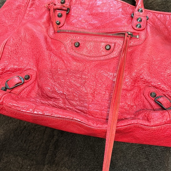 Good condition balenciaga big tote color: red - Picture 4 of 7